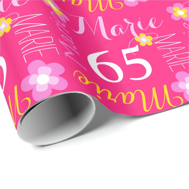Papel De Regalo Flor Marie conocido de encargo abrigo de 65 (Esquina del rollo)