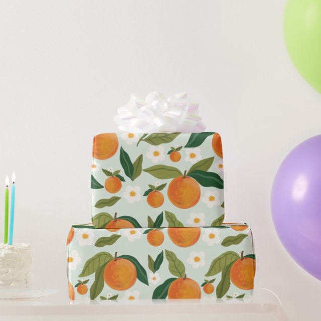Papel De Regalo Flor naranja (Subido por el creador)