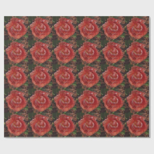 Papel De Regalo flor roja