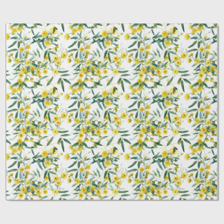 Papel De Regalo Flor salvaje australiana Golden Wattle