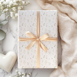 Papel De Regalo Flor salvaje rosa de verano primavera