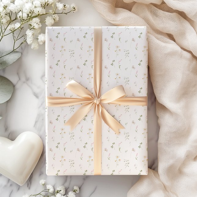 Papel De Regalo Flor salvaje rosa de verano primavera (Subido por el creador)