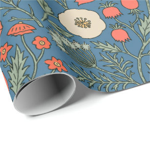 Papel De Regalo Flor silvestre botánica vintage