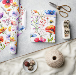 Papel De Regalo Flor silvestre de verano