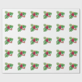 Papel De Regalo Flor tropical
