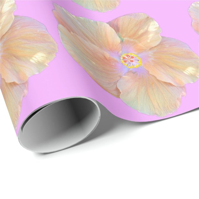 Papel De Regalo Flor tropical hibiscus (Esquina del rollo)