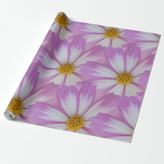 Papel De Regalo Flor violeta clara (Desenrollado)