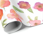 Papel De Regalo Flora acuática dorada rosada<br><div class="desc">Flora acuática dorada rosada</div>
