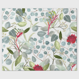 Papel De Regalo Flora australiana Eucalyptus sale a gran escala