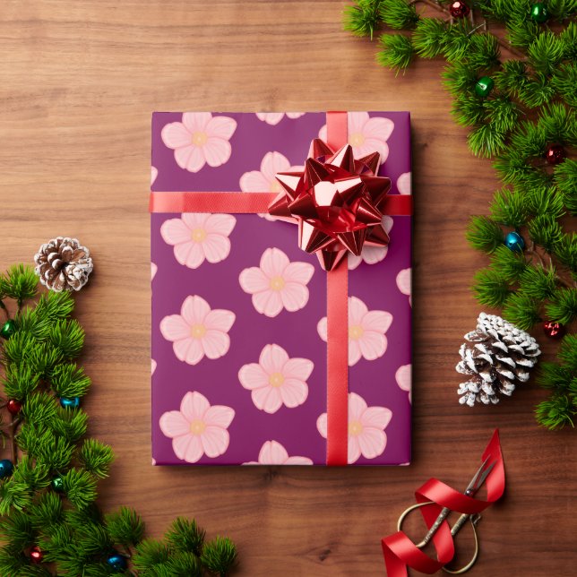 Papel De Regalo Floral  (Regalo de vacaciones)
