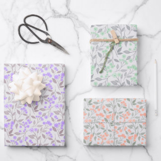 Papel de regalo floral 