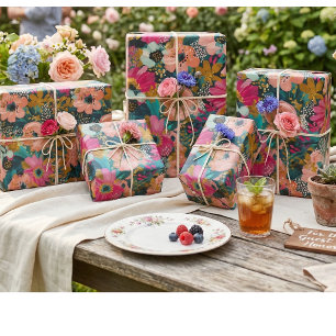 Papel De Regalo Floral  