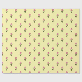 Papel de regalo floral amarillo soleado | Botánico