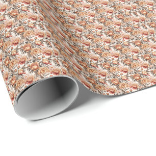 Papel De Regalo Floral Arena Desértica