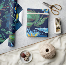 Papel De Regalo Floral Batik pintura estilo de pintura folclórica