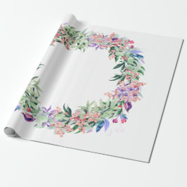 Papel De Regalo Floral Berries Wreath