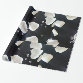 Papel De Regalo Floral blanca y negra