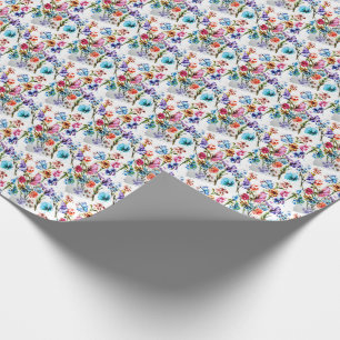 PAPEL DE REGALO FLORAL BLANCO