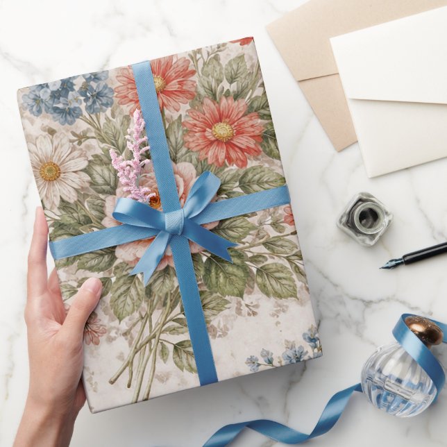 Papel De Regalo Floral Blush Garden Heirloom Pattern (Regalar)