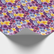 Floral Boho Ilustradas a Mano Violetas Pensamiento
