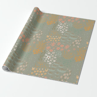 Papel de regalo floral boho lindo