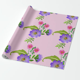 Papel De Regalo Floral Bonito