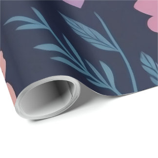 Papel de regalo floral botánico