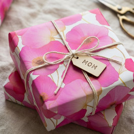Papel De Regalo Floral Botánico de Flores Silvestres Cottagecore