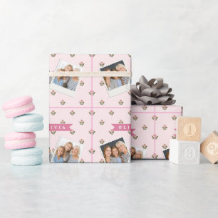 Papel De Regalo Floral Botánico Romántico Delicado Personalizado