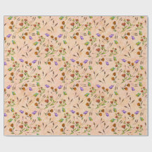 Papel de regalo floral caprichoso