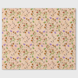 Papel de regalo floral caprichoso