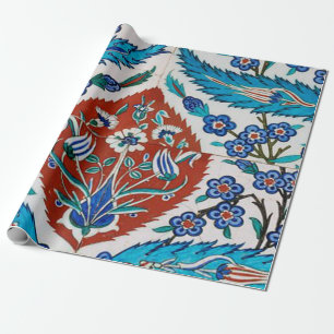 Papel De Regalo Floral cerámico turco