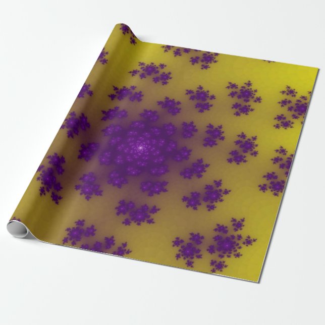 Papel De Regalo Floral de banana rociar (Desenrollado)