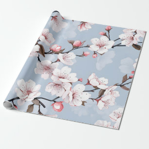 Papel De Regalo Floral de cerezo
