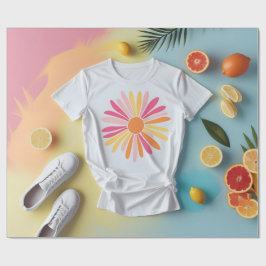 Papel De Regalo Floral de Citricos de Verano