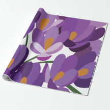 Floral de Crocus Púrpura