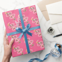 Papel De Regalo Floral de cumpleaños de verano personalizada