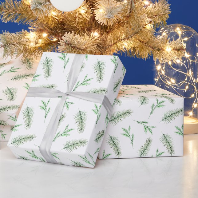 Papel De Regalo Floral de invierno (Vacaciones)