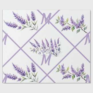 Papel De Regalo Floral de lavanda