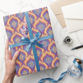 Papel De Regalo Floral de Pavo Real