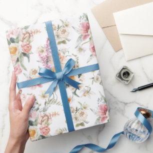 Papel De Regalo Floral de primavera