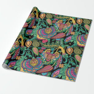 Papel De Regalo Floral decorativa