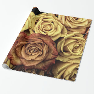 Papel De Regalo Floral elegante abstracto del jardín de rosas del