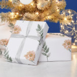 Papel de Regalo Floral Elegante – Envoltura de Flo<br><div class="desc">Papel de Regalo Floral Elegante – Envoltura de Regalo de Flor de Melocotón y Hoja Verde para Bodas,  Cumpleaños y Ocasiones Especiales</div>