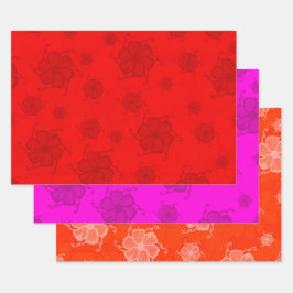 Papel de Regalo Floral Festivo Trópicos RPO