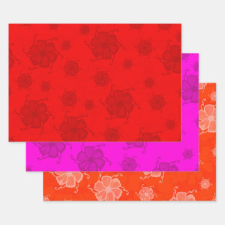 Papel de Regalo Floral Festivo Trópicos RPO