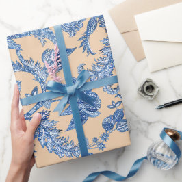 Papel de regalo floral francés