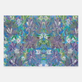 Papel de regalo floral Haze Morado