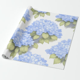 Papel de regalo floral Hortensia Azul – Boutique