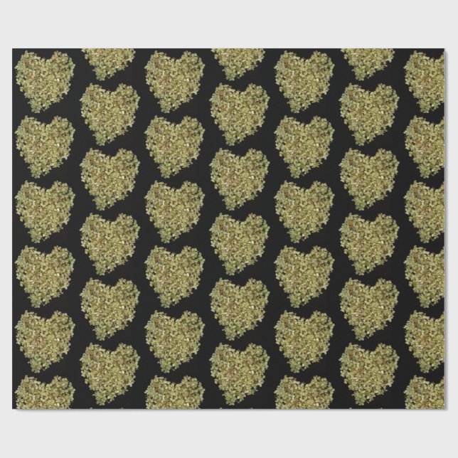 Papel de regalo floral Hydrangea Heart (Superficie plana)